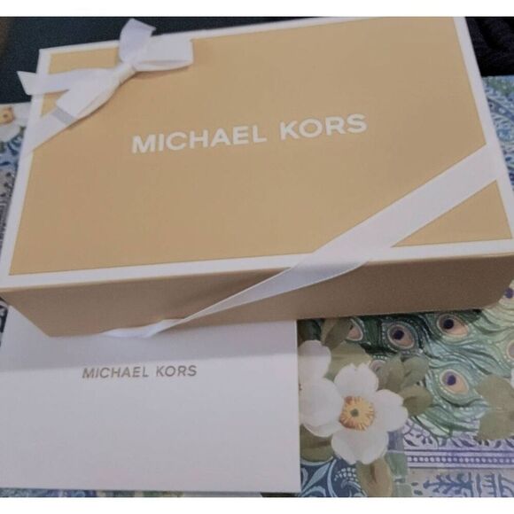 NWT~MICHAEL KORS Jet Set Travel Powder Blush Crossgrain Leather Tri-Fold Wallet - Picture 2 of 6